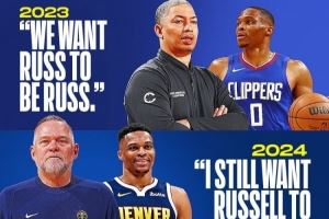 仅差一个助词！？泰伦-卢、马龙、克里斯蒂都让威少做自己